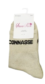 Chaussettes à paillettes - message "Connasse" – Image 7
