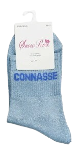 Chaussettes à paillettes - message "Connasse" – Image 5