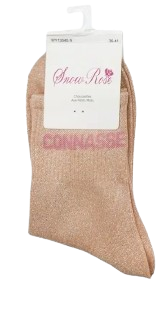 Chaussettes à paillettes - message "Connasse" – Image 4