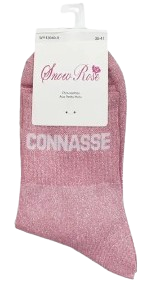 Chaussettes à paillettes - message "Connasse" – Image 3