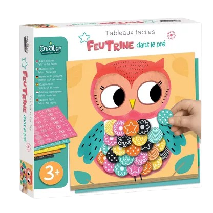 Tableaux en Feutrine « Dans le Pré » – Coffret Créatif Enfant Créa Lign 🎨✨