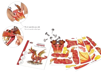 Maquette Géante Dragon – Coffret Créatif Enfant Créa Lign 🐉✨ – Image 2