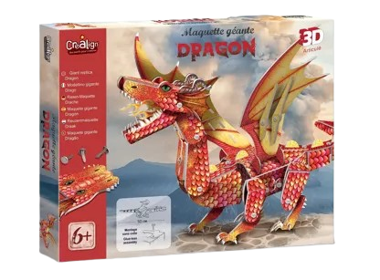 Maquette Géante Dragon – Coffret Créatif Enfant Créa Lign 🐉✨