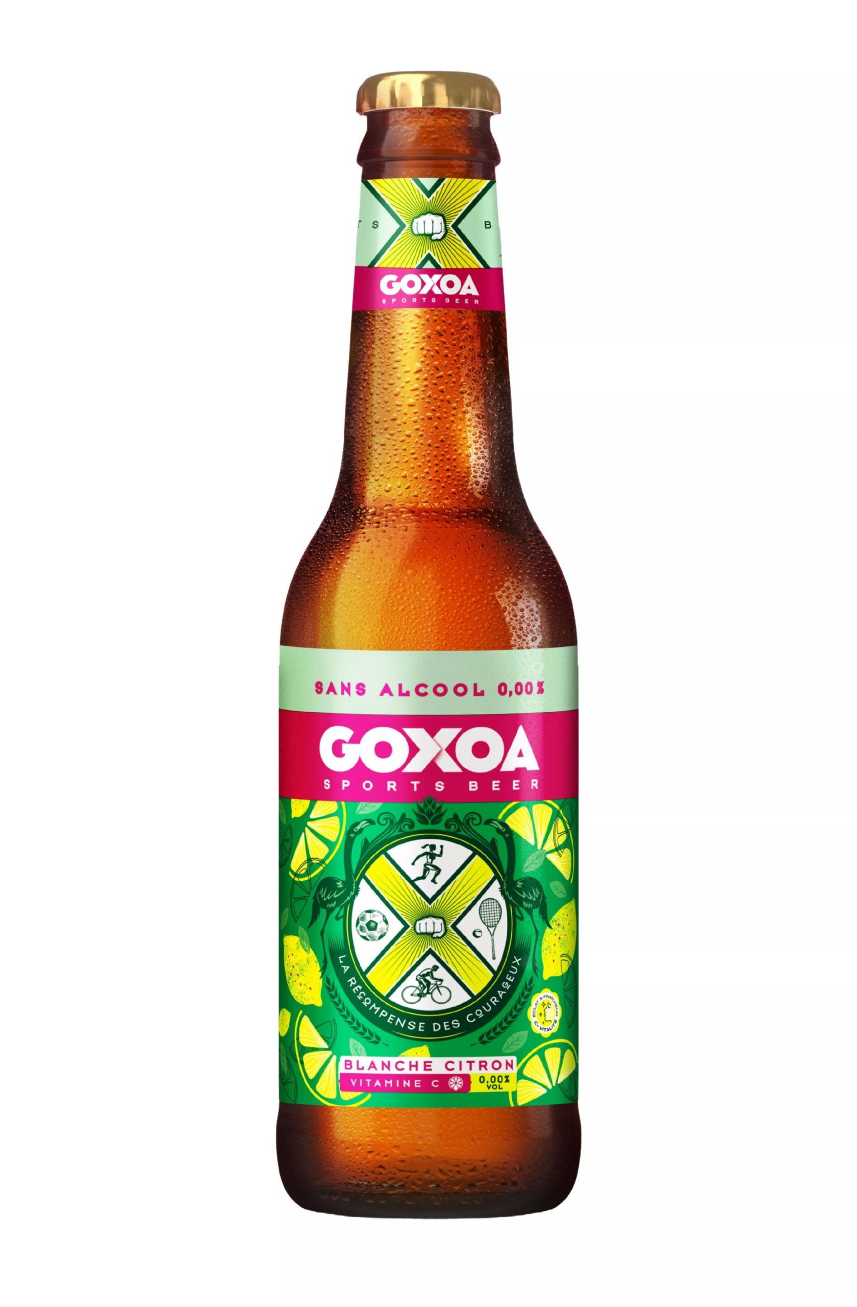 Bière Goxoa Blanche Citron 0.00% sans alcool – Bouteille 33 cl – Image 2