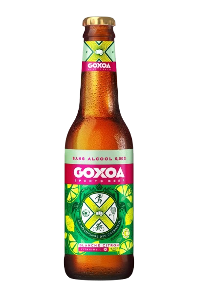 Bière Goxoa Blanche Citron 0.00% sans alcool – Bouteille 33 cl