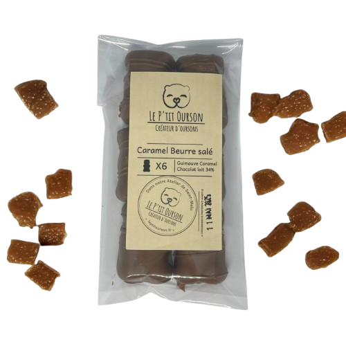 Oursons guimauve - caramel au beurre fleur de sel - Le ptit ourson
