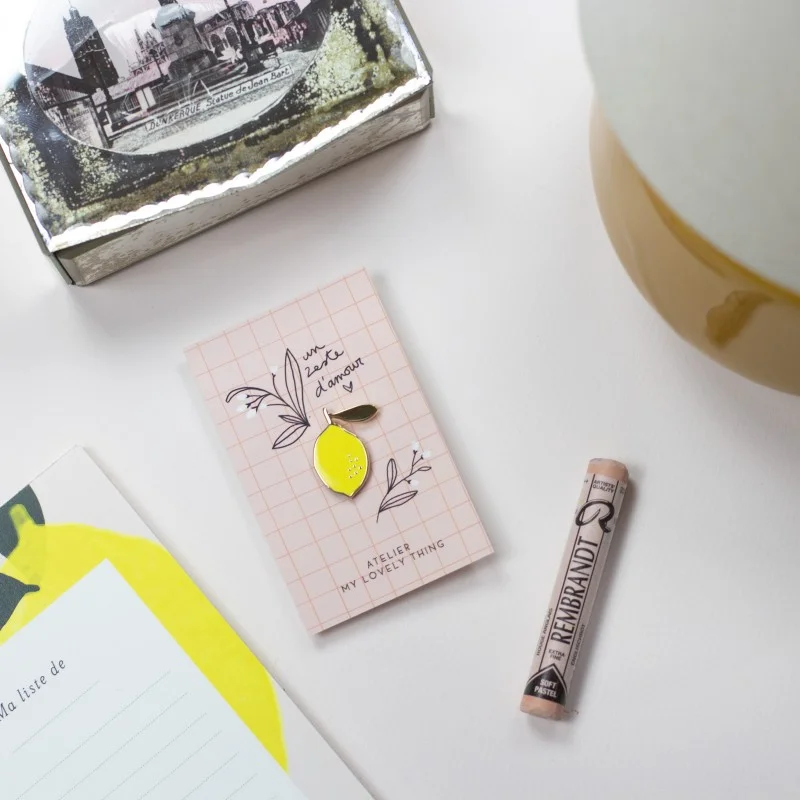 Pin's "Un Zeste d'Amour" en laiton - My lovely thing – Image 4