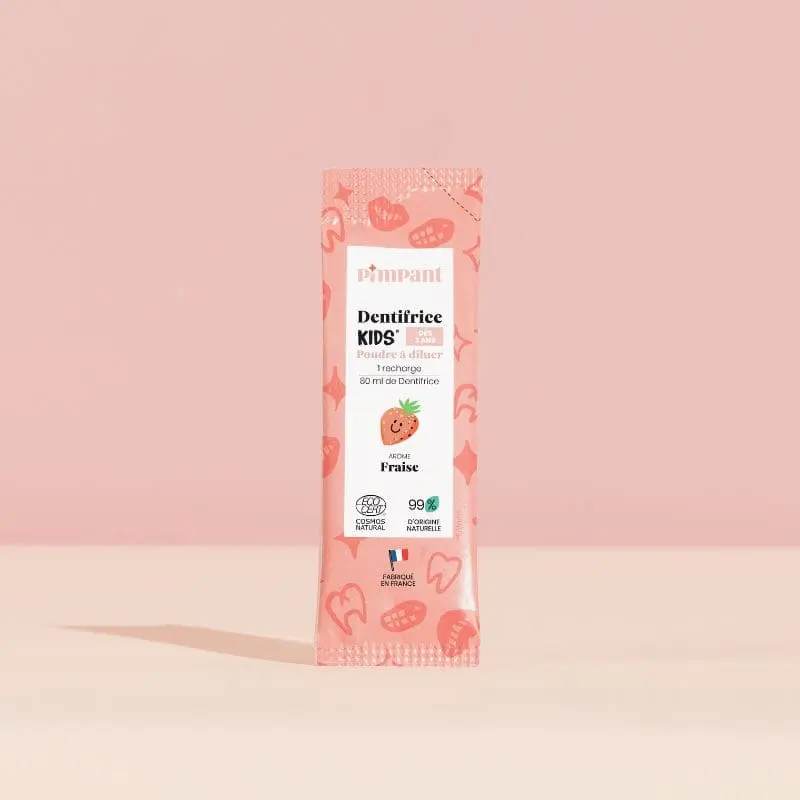 Dentifrice enfant rechargeable poudre - fraise - Pimpant – Image 2