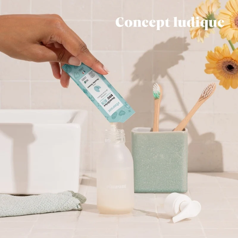 Dentifrice menthe enfant – Poudre à diluer naturelle Pimpant – Image 4