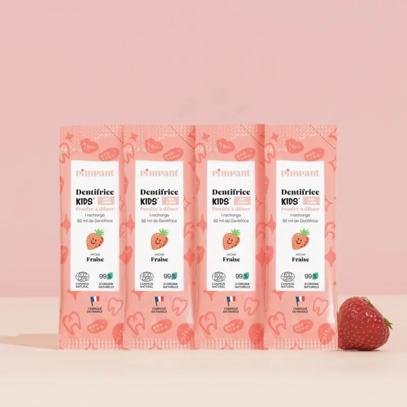 Dentifrice enfant rechargeable poudre - fraise - Pimpant – Image 3