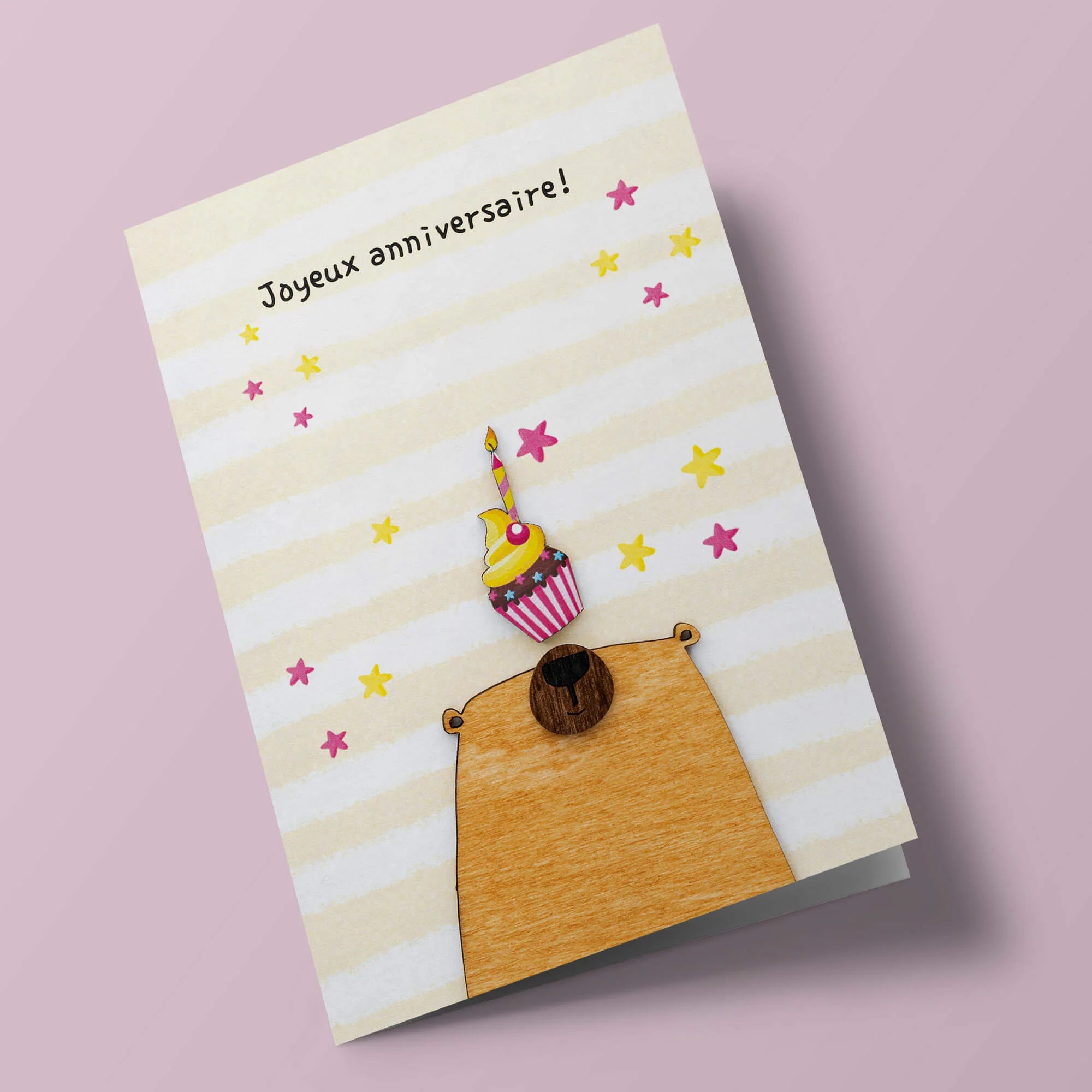Cartes en bois artisanales – Cartes originales pour toutes les occasions – Image 8