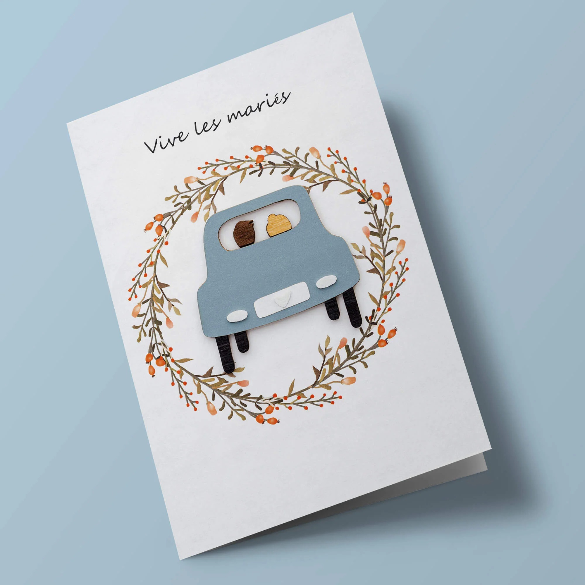 Cartes en bois artisanales – Cartes originales pour toutes les occasions – Image 12