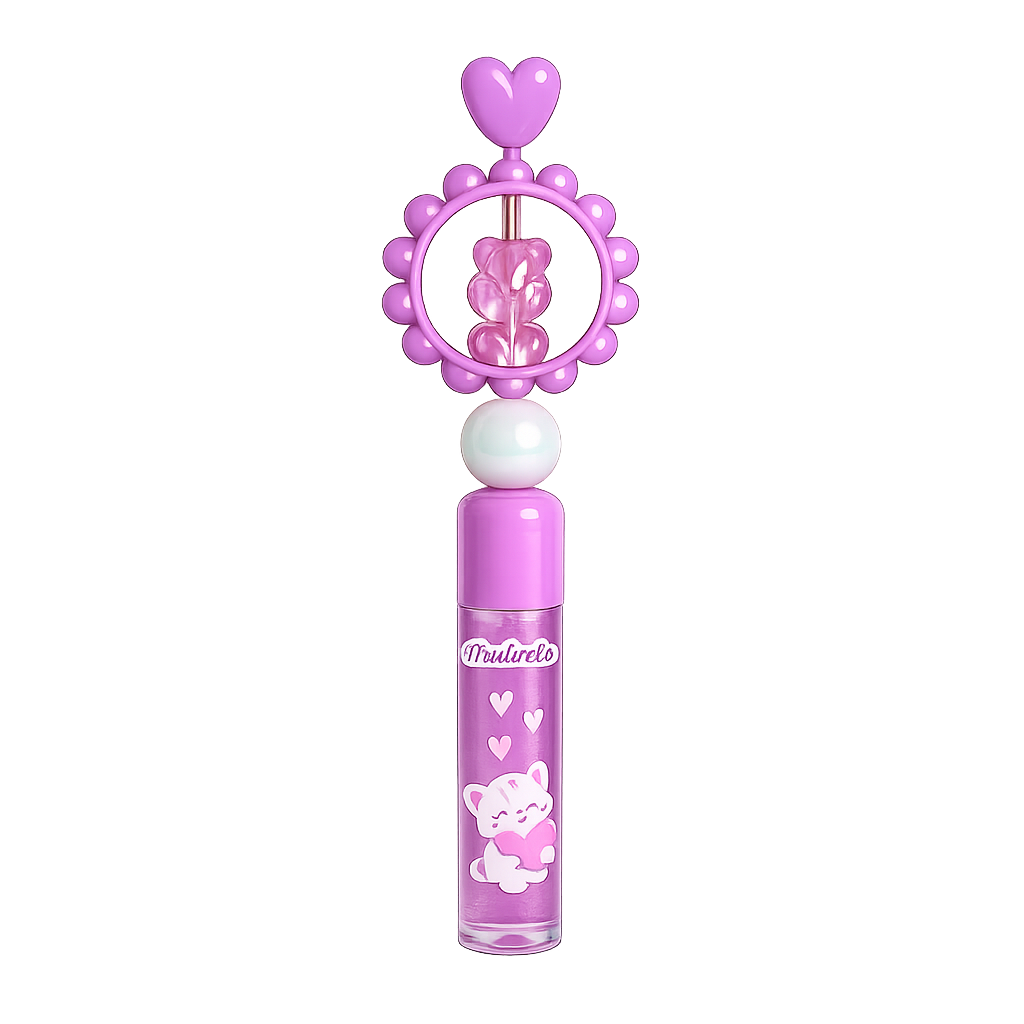 Gloss à lèvres kawaii Ourson rotatif – Image 4