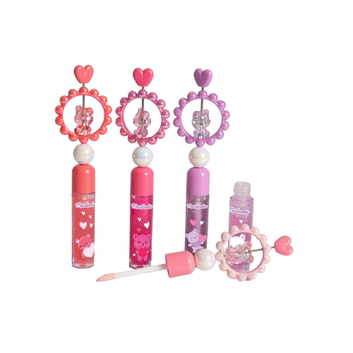 Gloss à lèvres kawaii Ourson rotatif