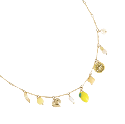 Collier pendentifs - Limoncello