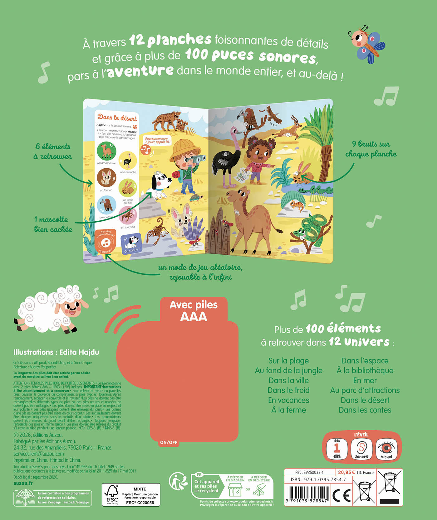 Livre Cherche et trouve sonore – À l’aventure ! | Auzou – Image 2