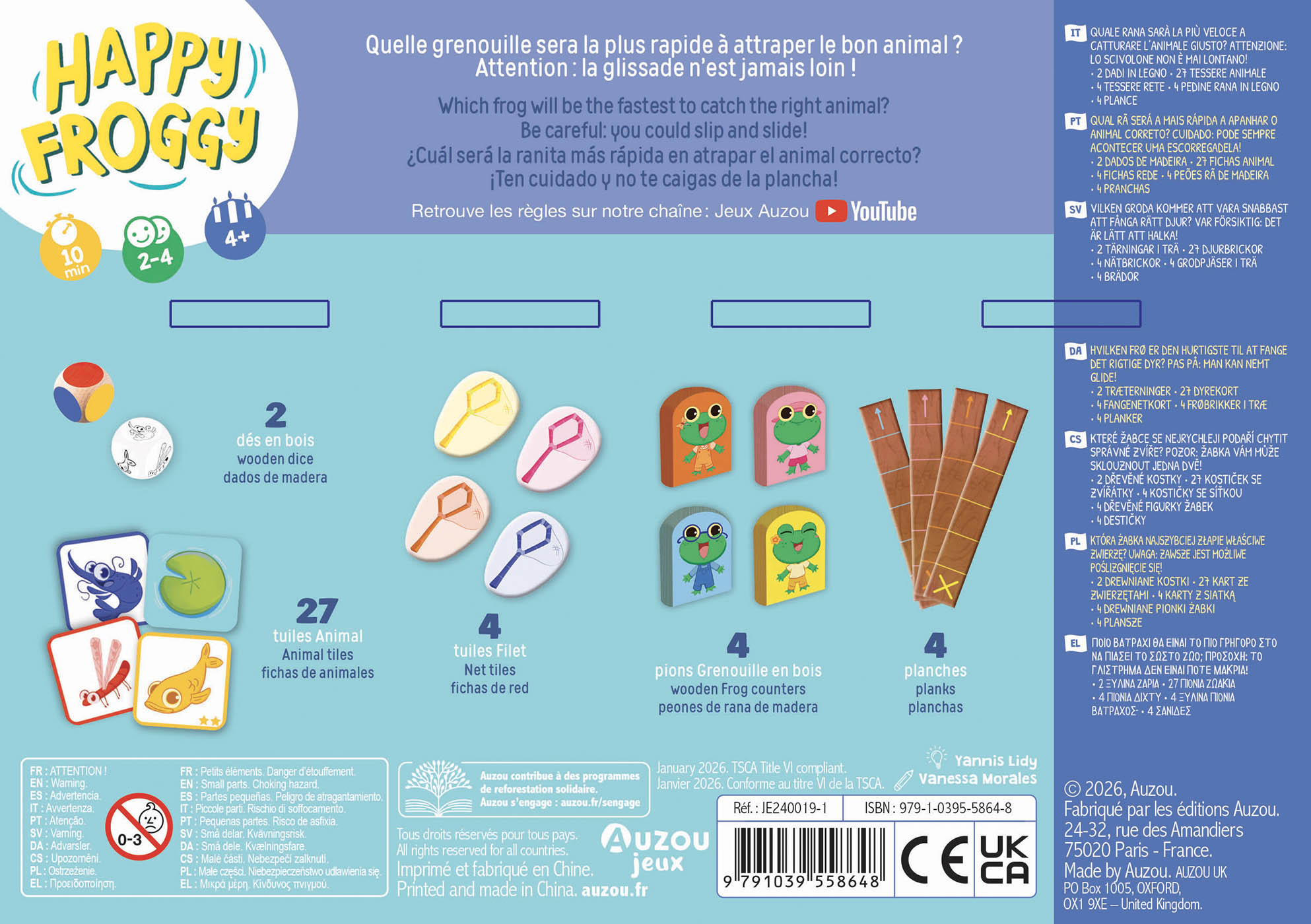 P’tit jeu Happy Froggy – Auzou – Image 2