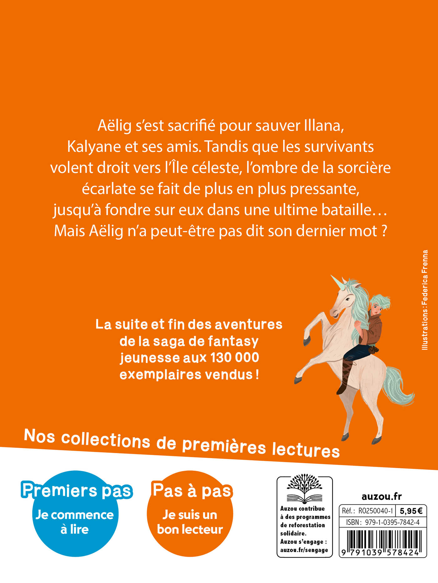 Livre Le Maître des Licornes – Tome 13 – L’Épée de verre - Auzou – Image 2
