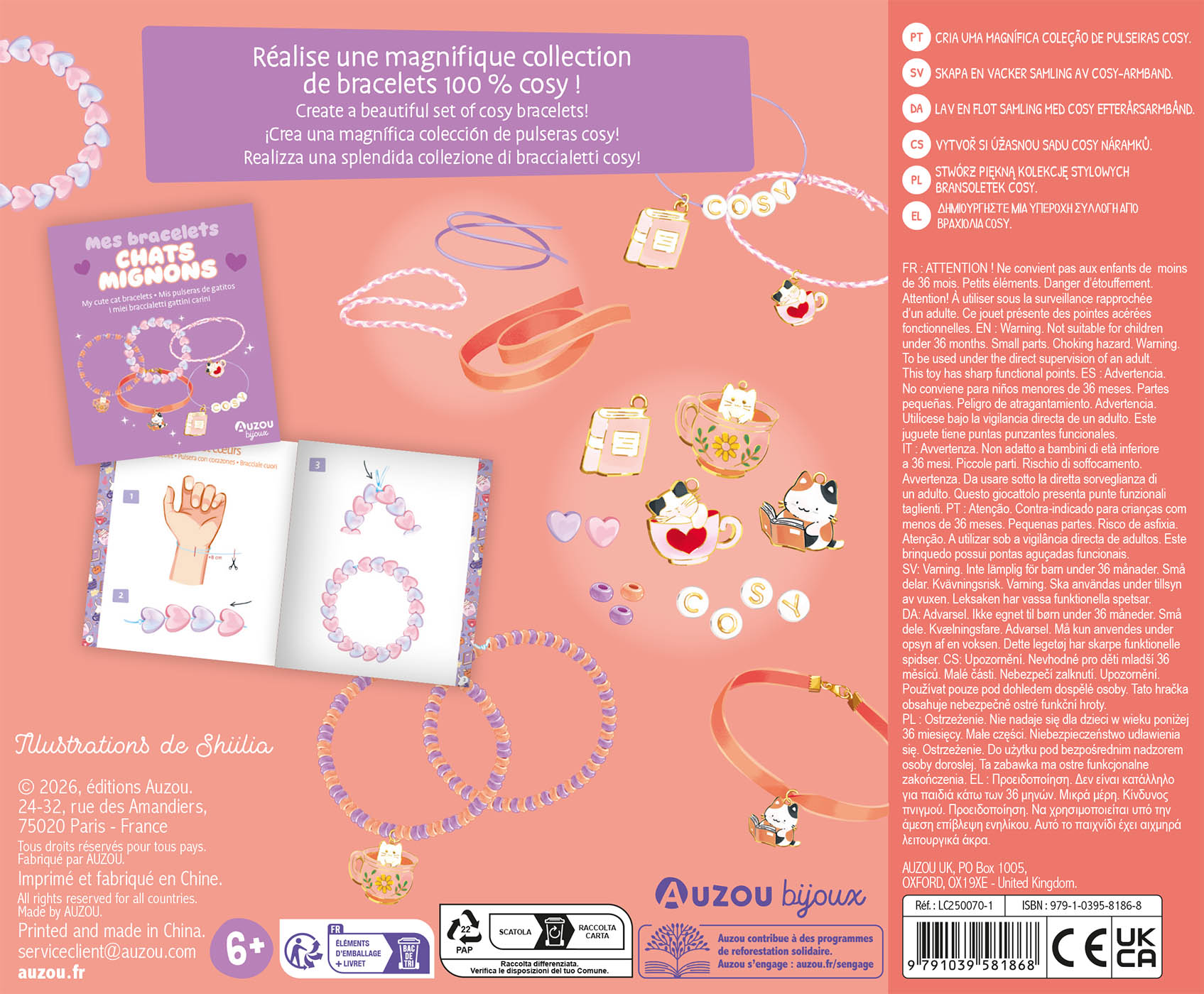 Mes jolis bijoux - mes bracelets chats mignons - Auzou – Image 2