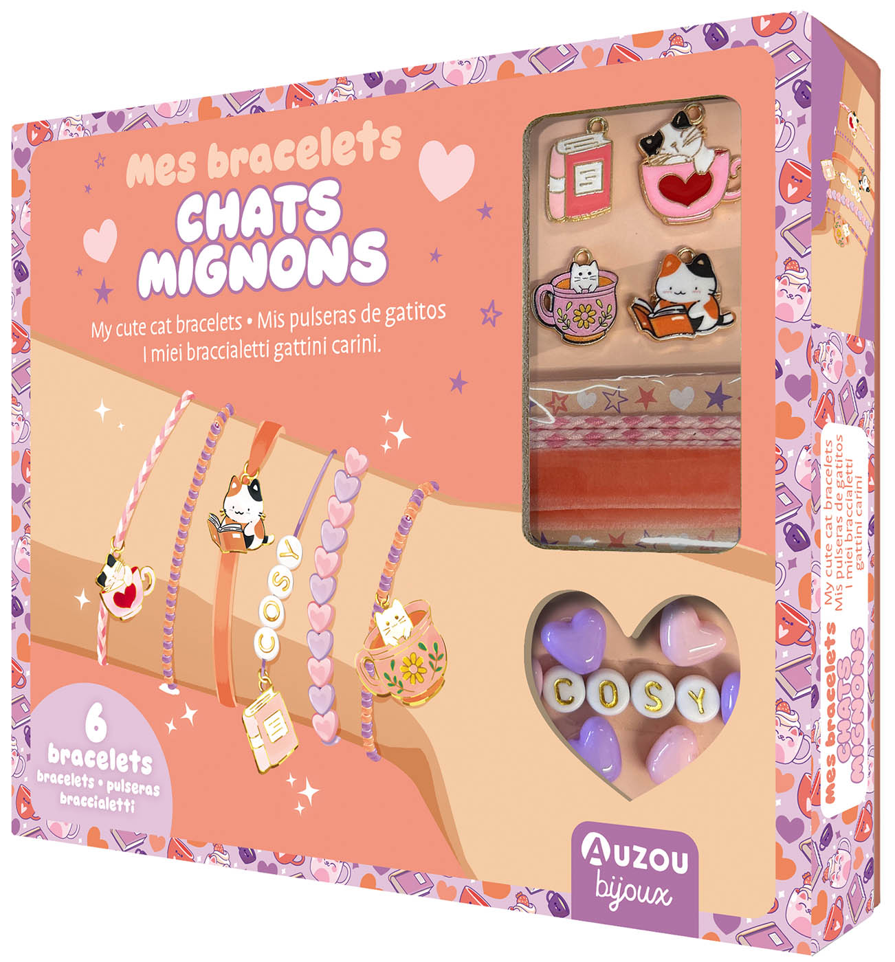 Mes jolis bijoux - mes bracelets chats mignons - Auzou