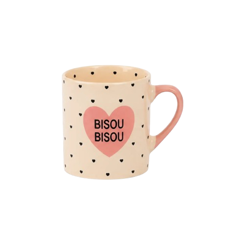 Tasse expresso Bisou rose D6,5 H7,2 cm – 15 cl