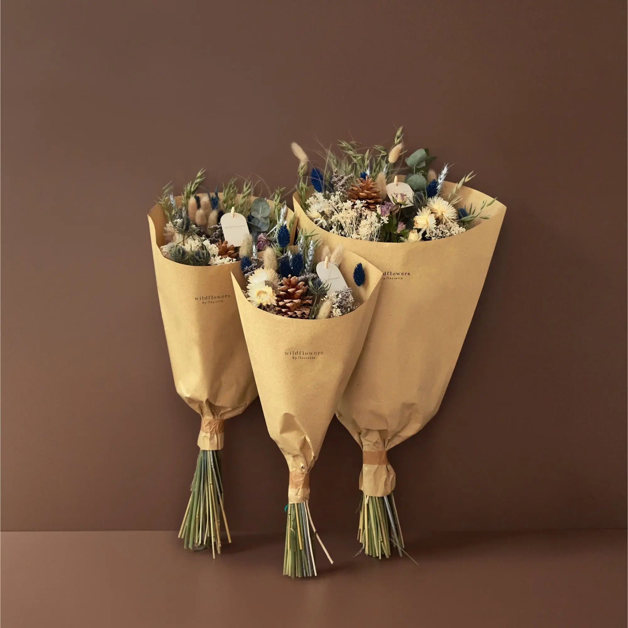Bouquet classique de fleurs séchées Silver Frost – Image 4