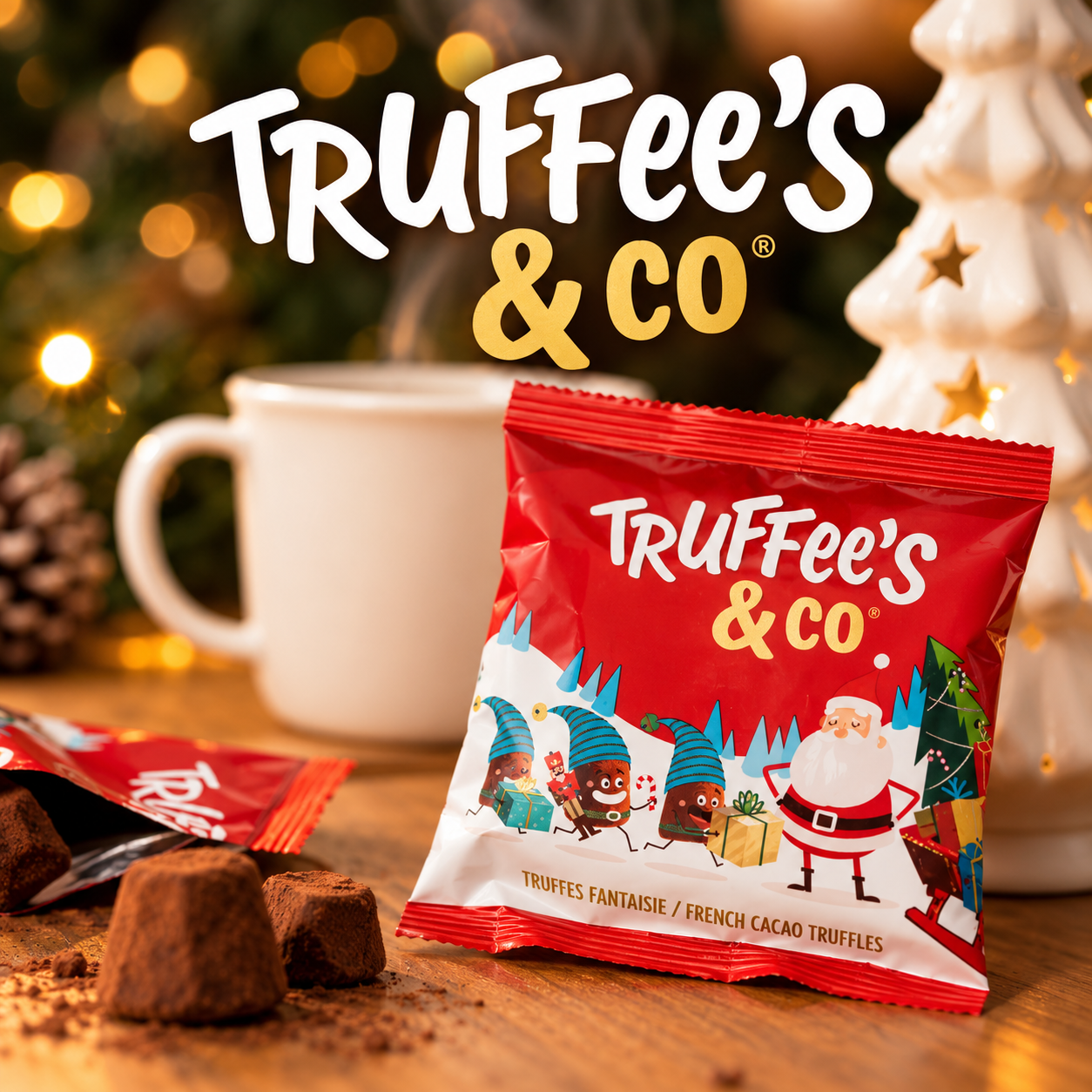 Truffes au cacao de Noël 35 g – Truffee's & Co – Image 4