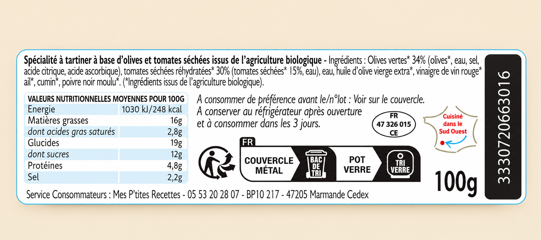 Olives et tomates séchées bio | Mes P’tites Recettes – Image 2
