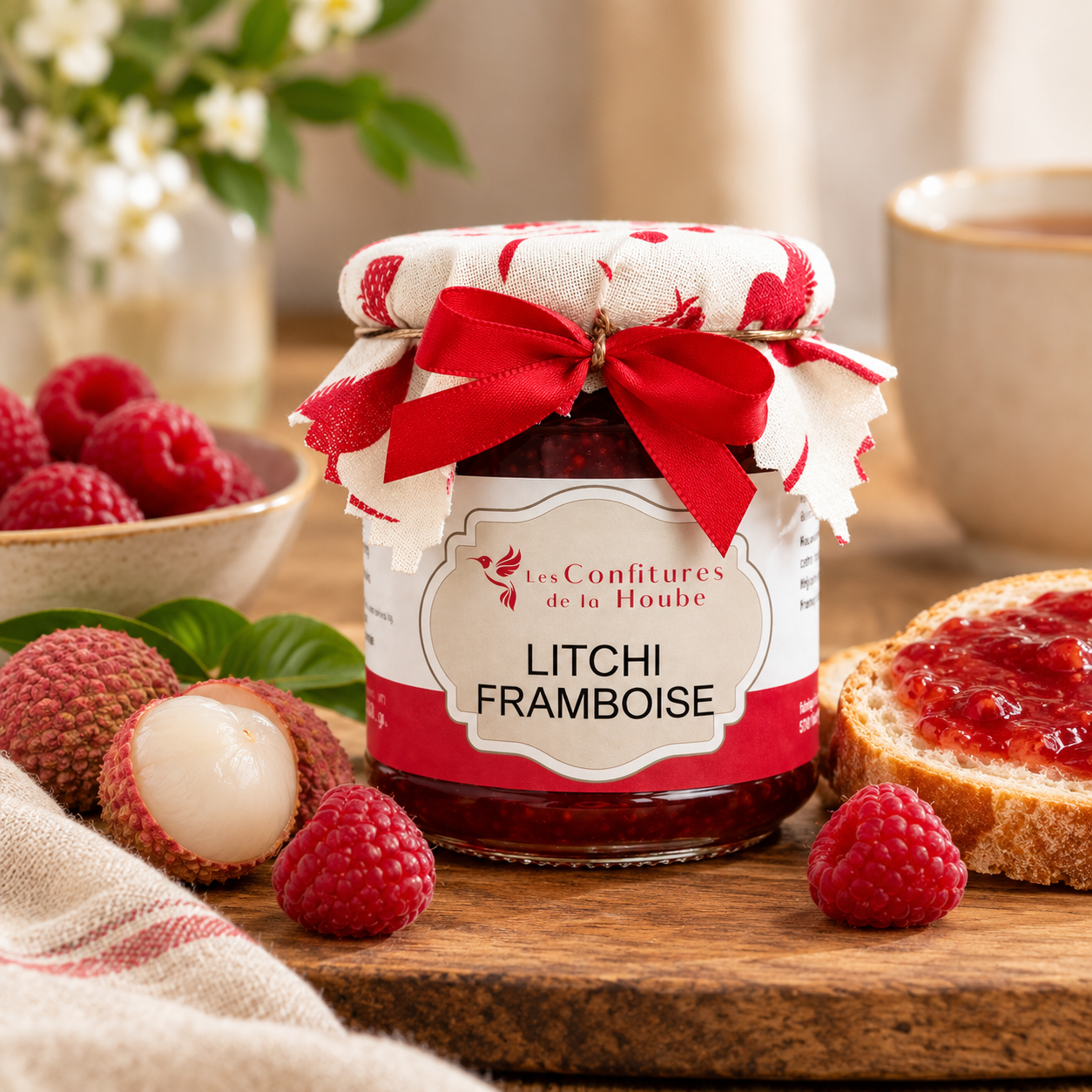 Confiture Litchi Framboise – Les Confitures de la Hoube – Image 2