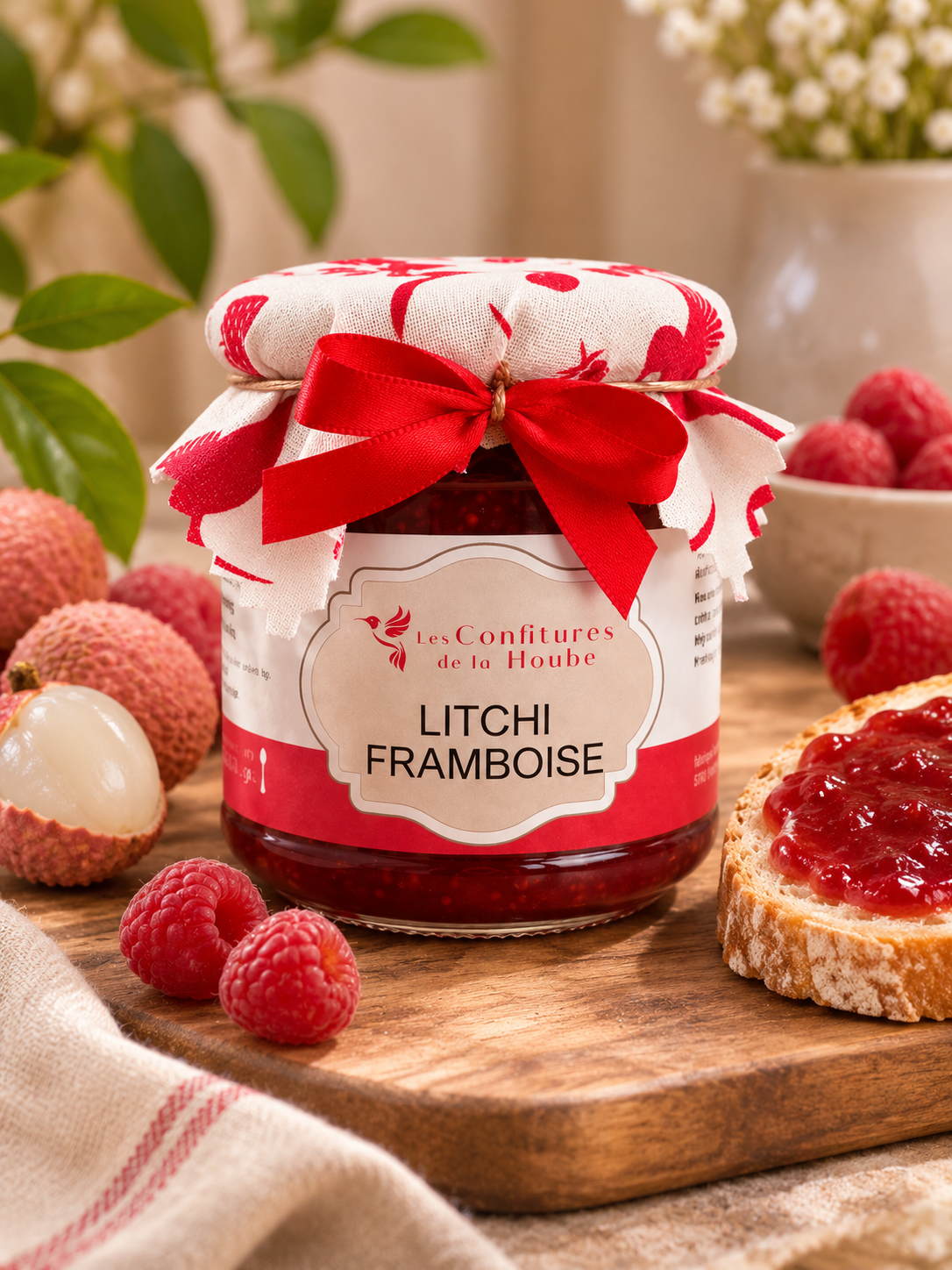 Confiture Litchi Framboise – Les Confitures de la Hoube – Image 3