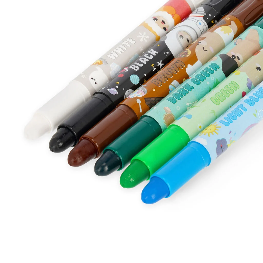 Set de 12 Crayons Gras Rotatifs – Teddy Friends – Legami – Image 5