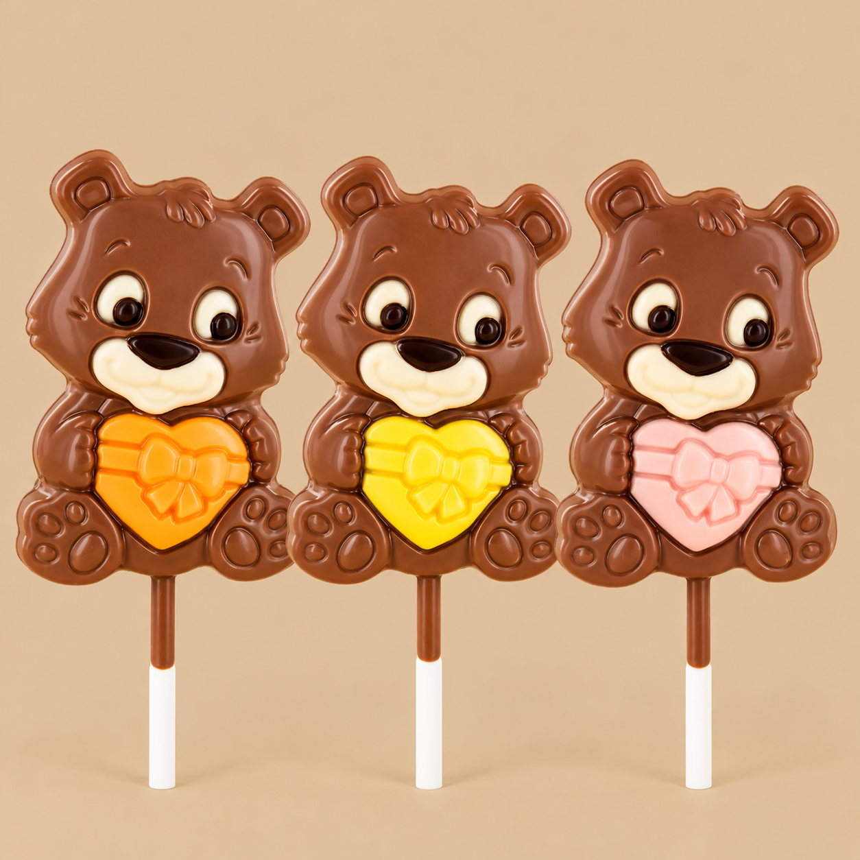 Sucette chocolat Ourson Cœur – Chocolat au lait