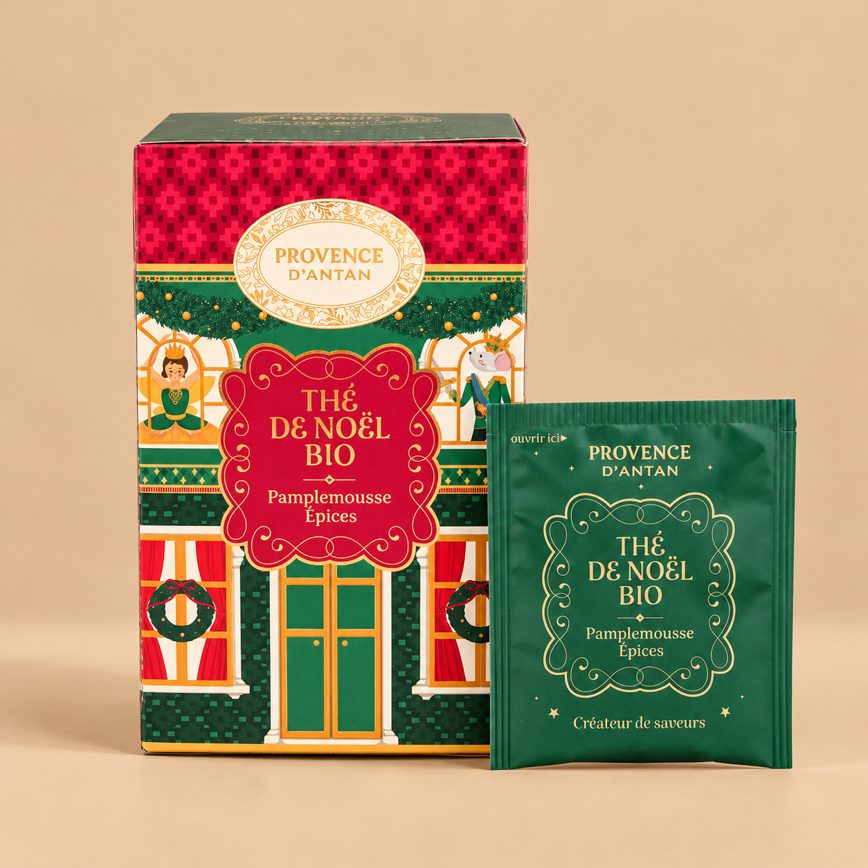 Thé blanc de Noël bio épices & pamplemousse – 18 sachets