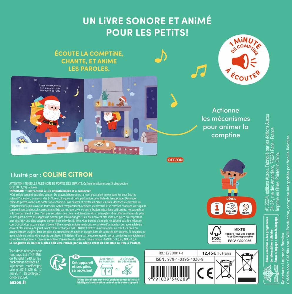 Livre Ma comptine animée - Ma comptine de Noël - L'as-tu vu ? – Image 2