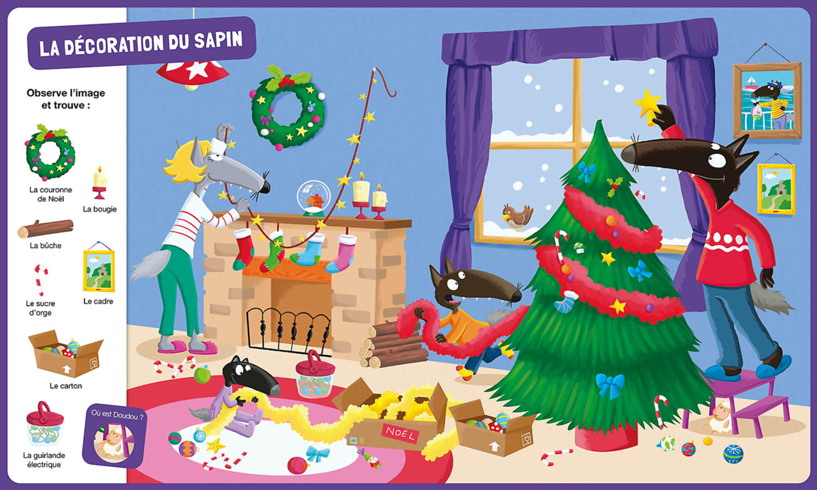 Livre Cherche et trouve des tout-petits - P'tit Loup - Vive Noël ! – Image 2