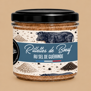 Bocal de rillettes de bœuf artisanal