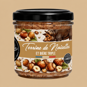 Pot de terrine aux noisettes artisanale
