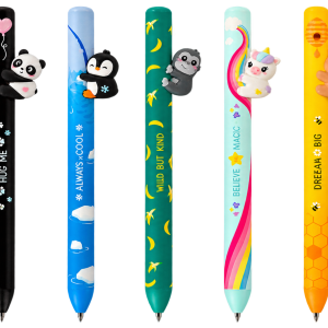 Sept stylos kawaii animaux legami