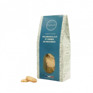 concept-store-idees-et-saveurs-Biscuits apéritifs Sablés salés - Pélardon A.O.P des Cévennes et herbes de Provence - Le petit zeste