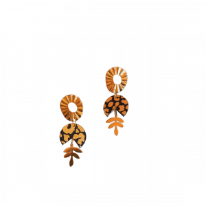 concept-store-idees-et-saveurs-Boucles d'oreilles en cuir noir léopard little flower-MANALI 2