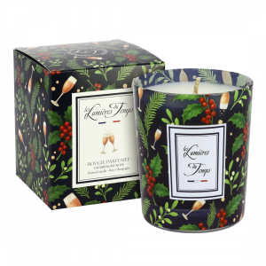 concept-store-idees-et-saveurs-Bougie Noël 180g - Champagne Rosé - Les Lumières Du Temps