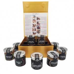 concept-store-idees-et-saveurs-Coffret-de-Fin-d’Année-Truffe-&-Gourmandises-9-pots-35g-Toupine et Cabesselle