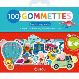 concept-store-idees-et-saveurs-Ma Pochette De 100 Gommettes - Transports - Auzou