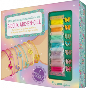 concept-store-idees-et-saveurs-Mes jolis bijoux - ma petite accumulation de bijoux arc-en-ciel - Auzou