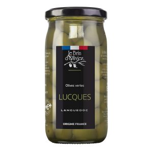 concept-store-idees-et-saveurs-Olives vertes variété Lucques origine France-Brin d'olivier