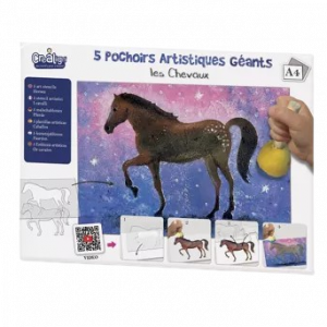 concept-store-idees-et-saveurs-Pochoirs artistiques géants - Les chevaux