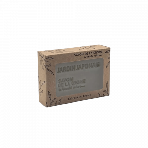 concept-store-idees-et-saveurs-Savon Olive parfum jardin japonnais Etui 100 gr-savonnerie de la drome