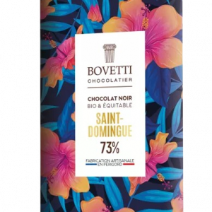concept-store-idees-et-saveurs-Tablette chocolat noir origine Saint-Domingue 73% de cacao - Bovetti